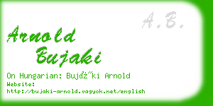 arnold bujaki business card